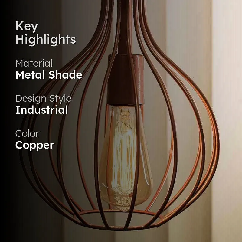 Teardrop Mesh Metal Ceiling Lamp media 2