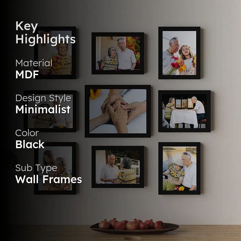 Aria Photo Frame - Set Of Nine media 2