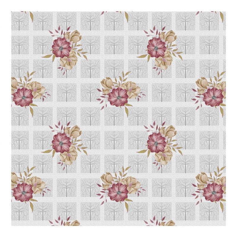 Oakney Floral Cotton Bedsheet - 104 TC media 4