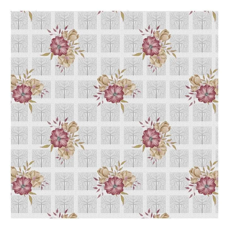 Oakney Floral Cotton Bedsheet - 104 TC media 4