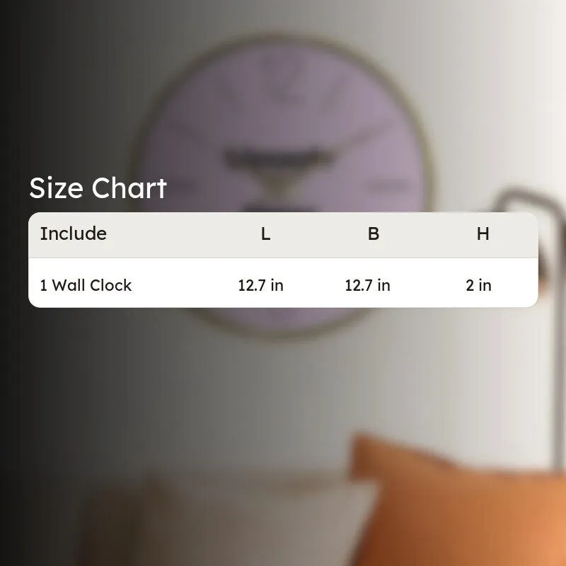 Simply Time Round Analog Wall Clock - Lavender media 9
