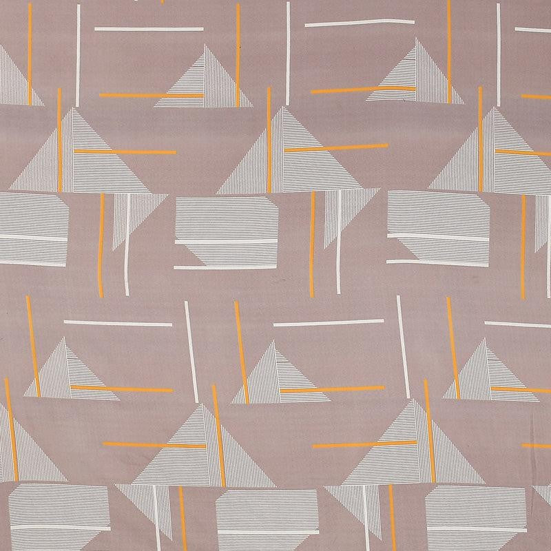 Huxley Abstract Microfiber Bedsheet (Light Brown) - 130 GSM media 5