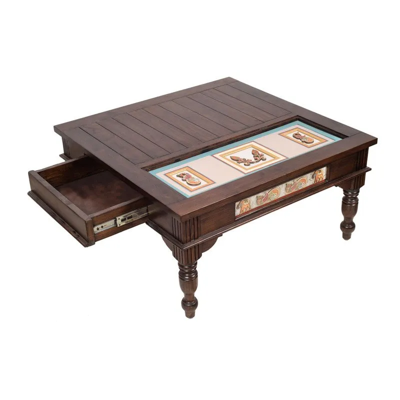 Samara Teak Wood Center Table media 4