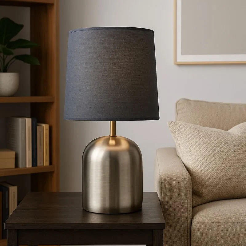 Noira Metal Table Lamp - Black,Silver media 2