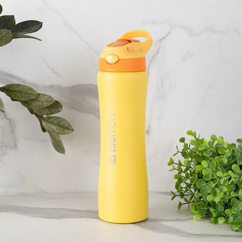 Handy Quench Hot & Cold Thermos Water Bottle (Yellow) - 750 mL media 1