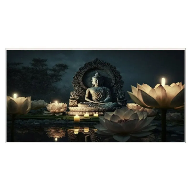 Eternal Tranquility Buddha Wall Painting media 3