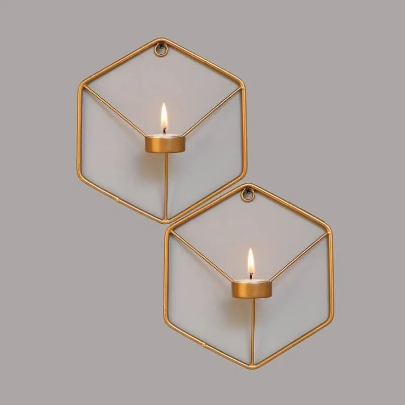 Hexagrid Candle Holder - Set Of Two media 5