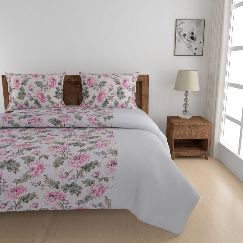 Swayam Dahlia Love Floral Cotton Bedsheet - 240 TC media 3