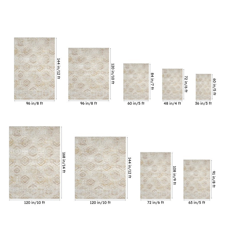 Letti Abstract Carpet - Beige media 10