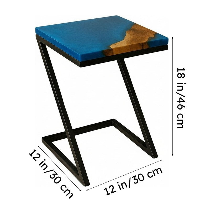 Onyxa Teak Aura Side Table media 7