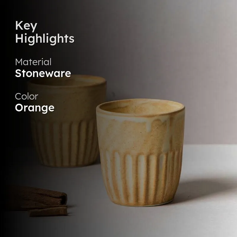 Artisan Earth Kulhad (Orange) - Set Of Two media 2