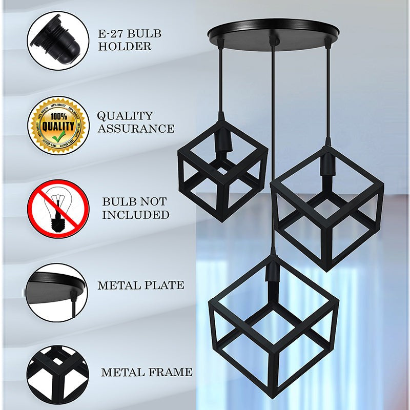 Halohaus Cluster Metal Ceiling Lamp - Black media 5