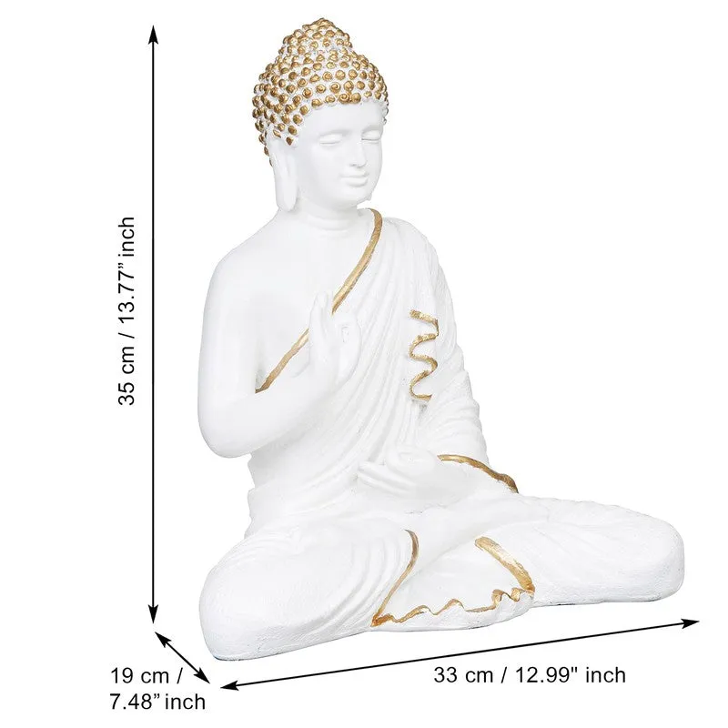 Light of Wisdom Buddha Idol - White media 11