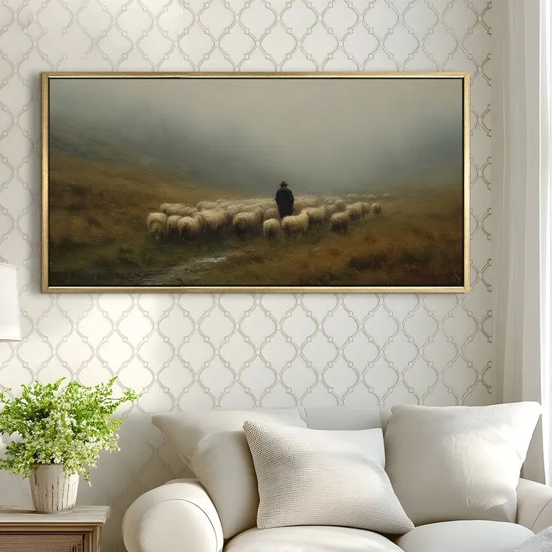 Highland Pasture Canvas Wall Painting With Frame media 4