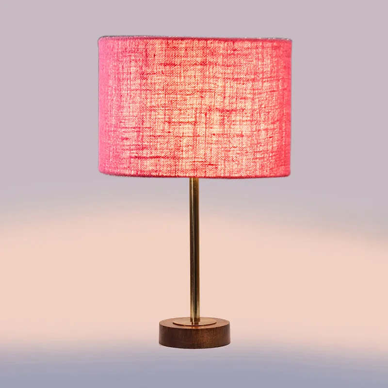 Sienna I Rodin Wooden Table Lamp - Pink,Gold,Brown media 5