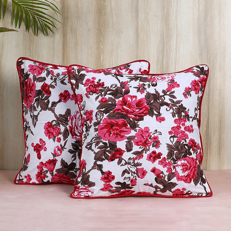 Swayam Cameil Printed Cushion Cover - Set of Two