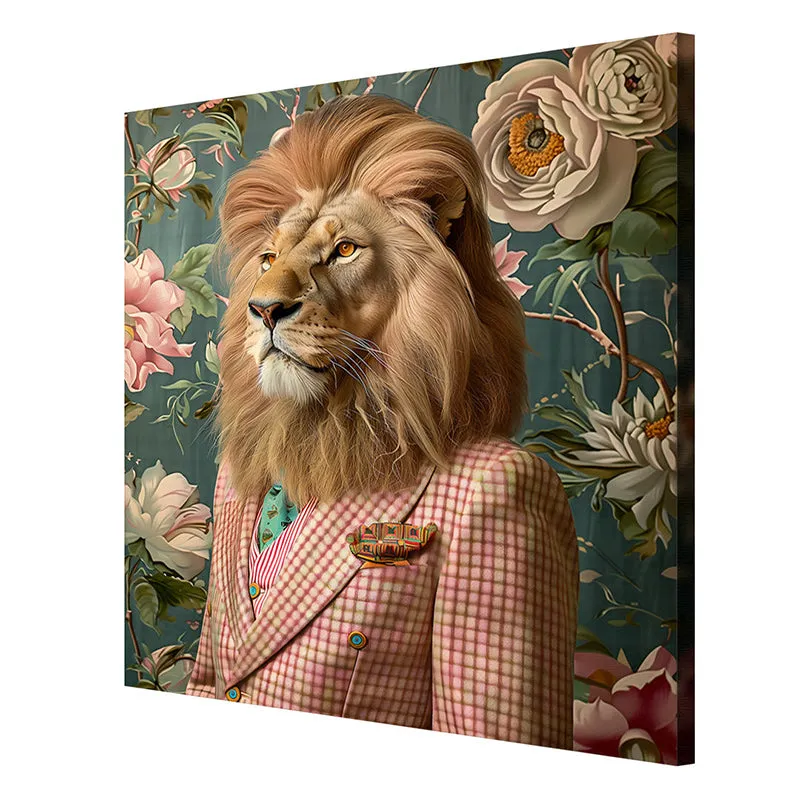 Lion Heart In Suit Wall Painting media 6