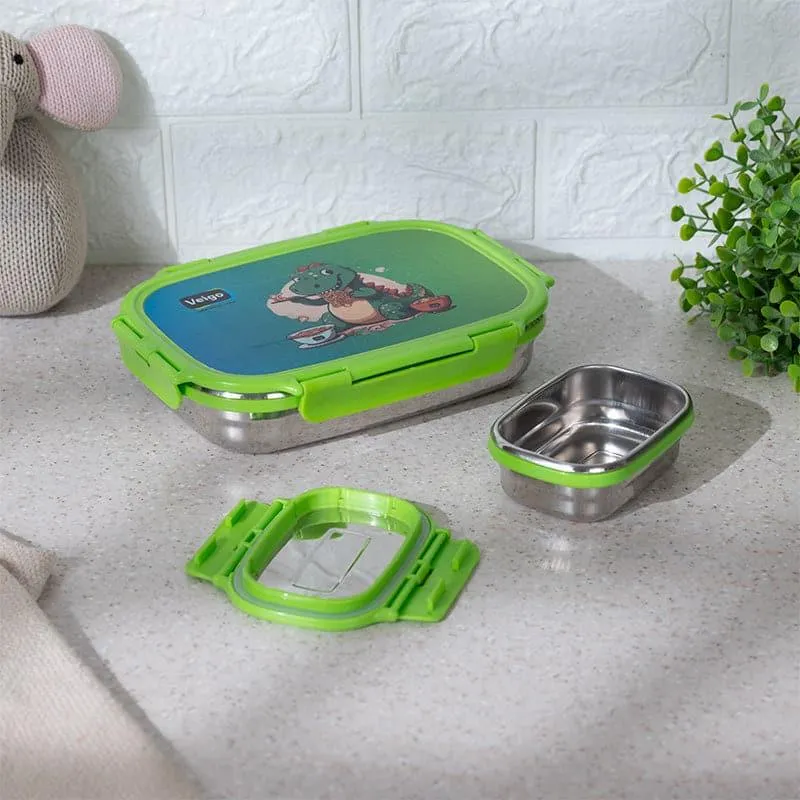 Croc Whimsy Green Lunch Box (775/150 mL) - Two Piece Set media 3