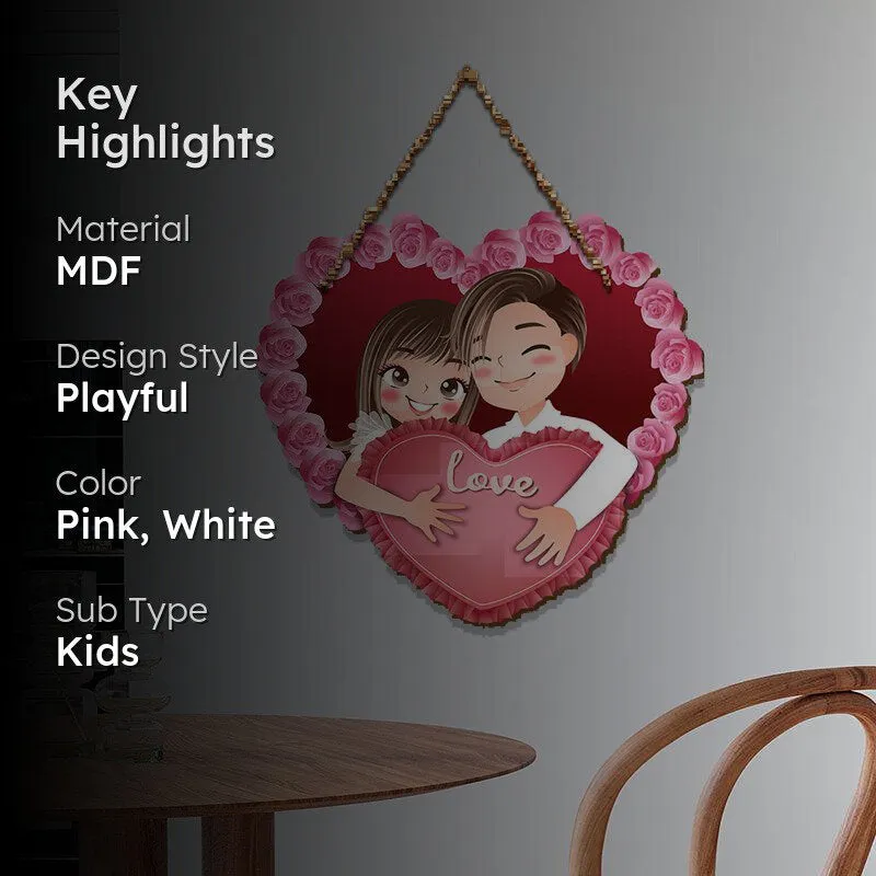Adorable Love Wood MDF Wall Hanging media 2