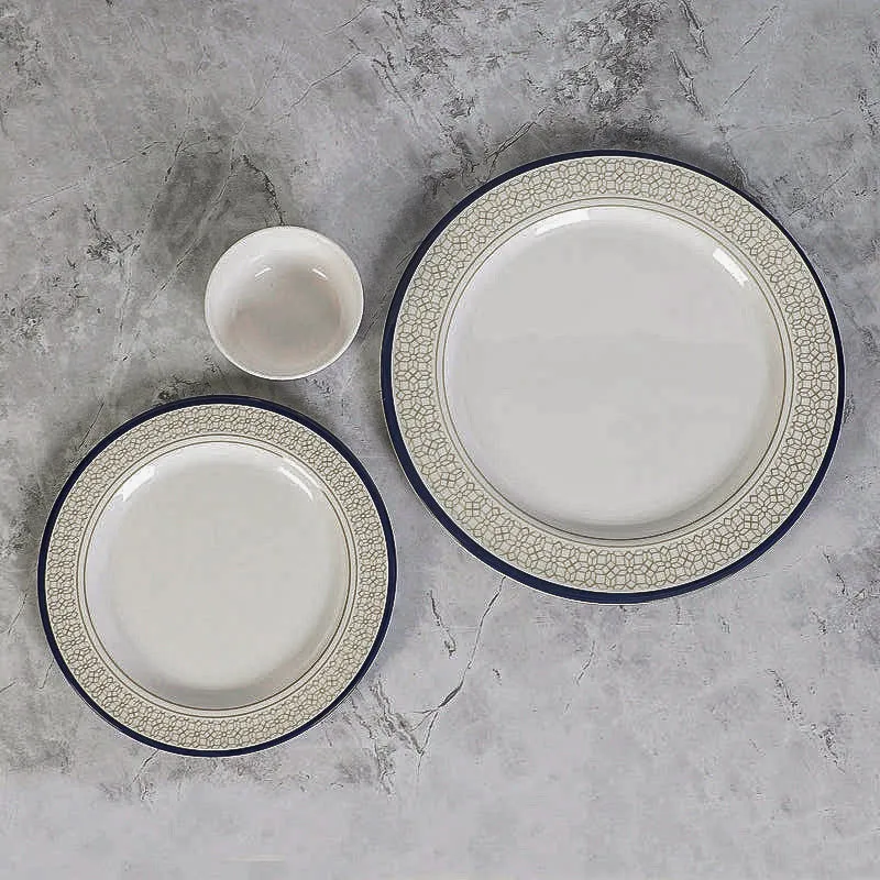 Cubicio Ethnic Melamine Dinner Set (Yellow) - 31 Piece Set media 5