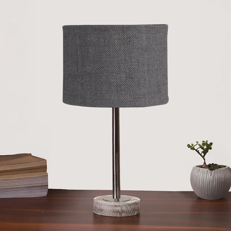 Sienna I Rodin Wooden Table Lamp - Grey,Silver,White media 3