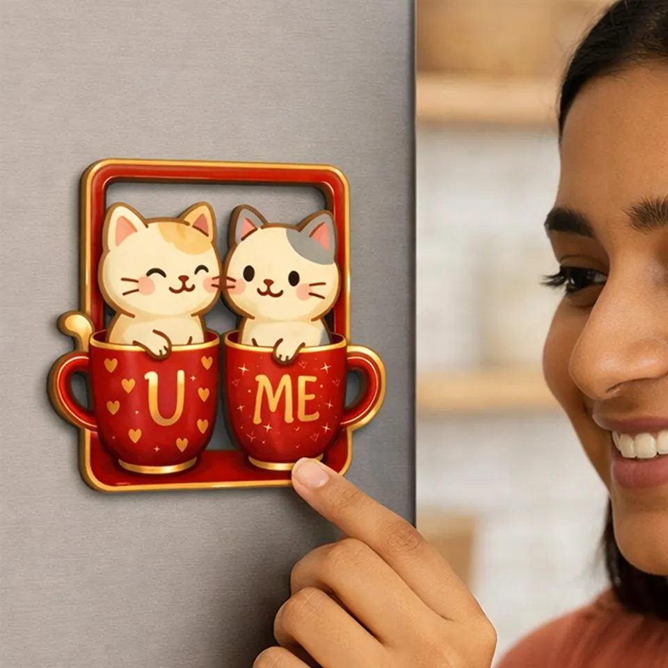 CuteCatch MDF Fridge Magnet media 1