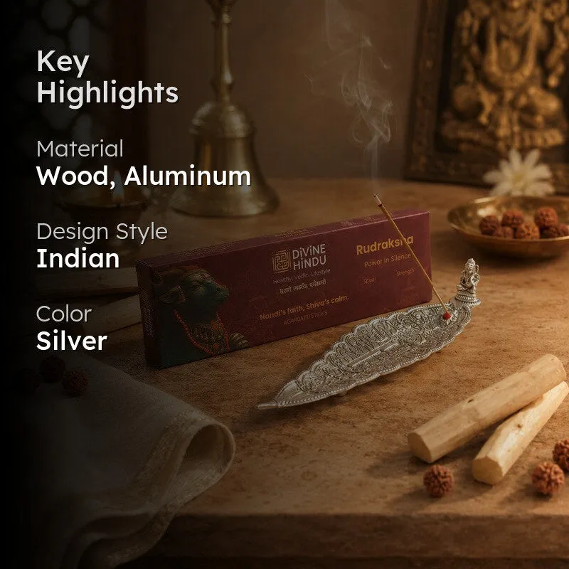 Sacred Feather Incense Holder With 30 Incense Sticks media 2