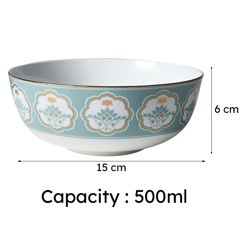 India Circus Rococo Bone China Serving Bowl - 500 mL media 6