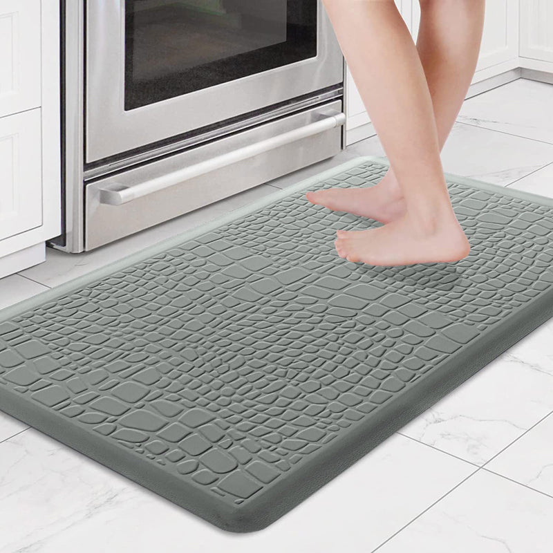 Textura Step Anti Skid Bath Mat - Grey - 18 x 30 inches