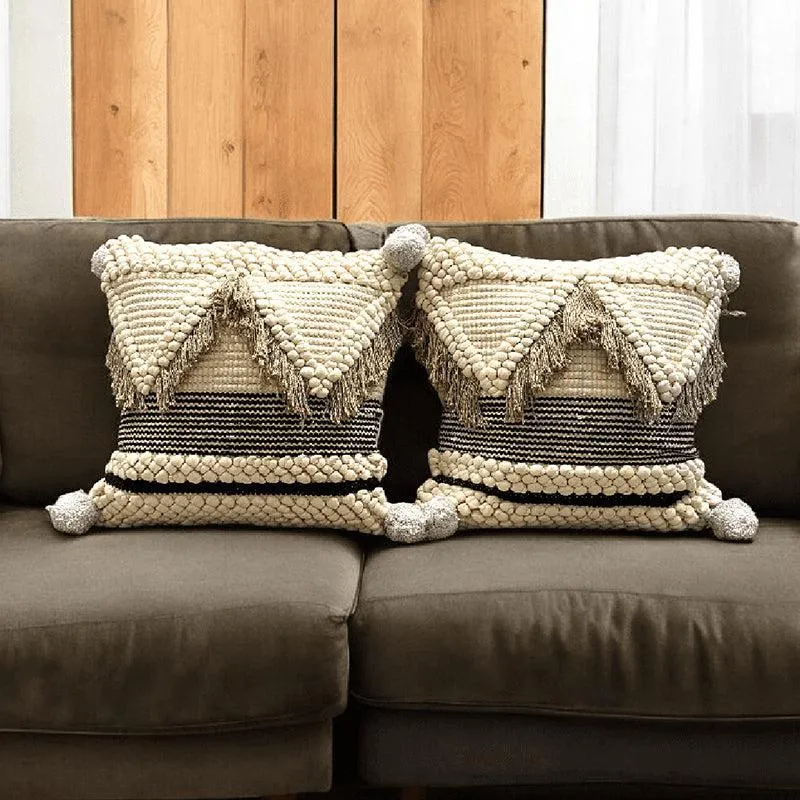 Wild Weave Tufted Cotton Cushion Cover - Set Of Two media 3