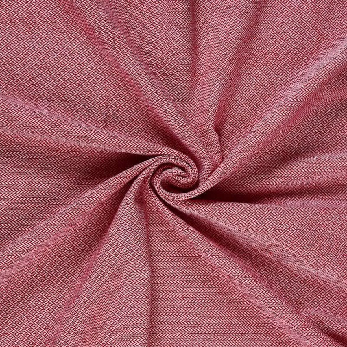 Close-up of red-pink woven towel fabric