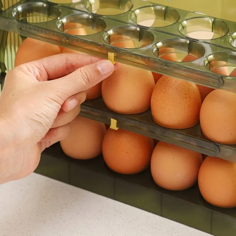 Egg Vault Acrylic Fridge Organizers media 7