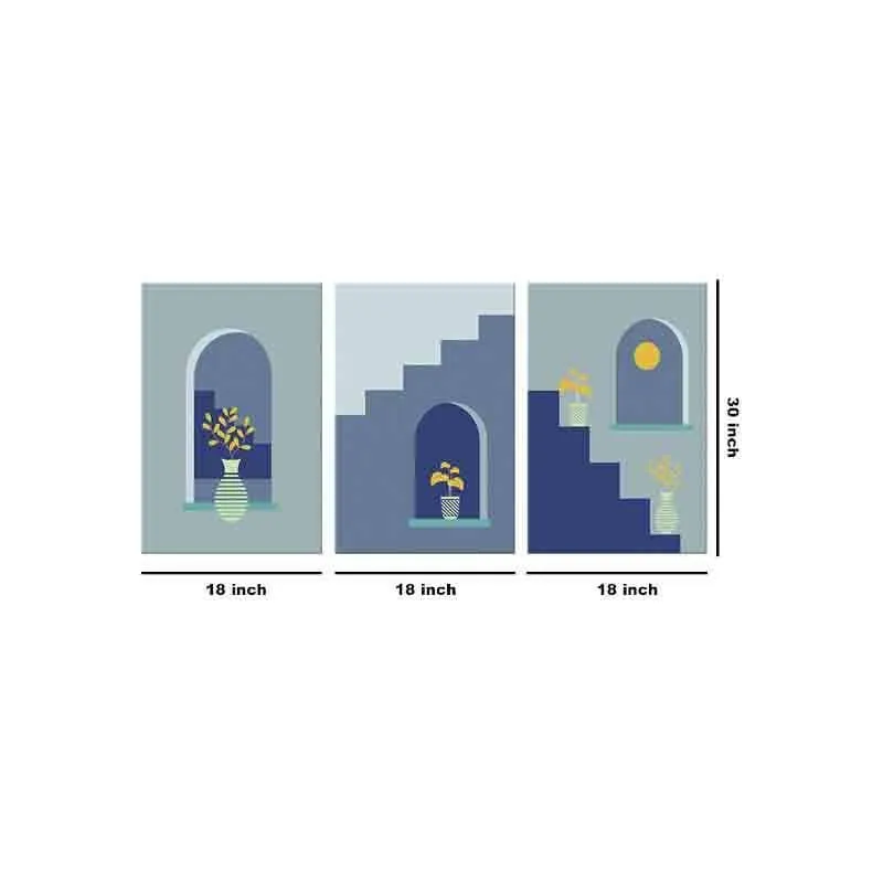 Little Things Poly Canvas Wall Art - Set of Three media 7