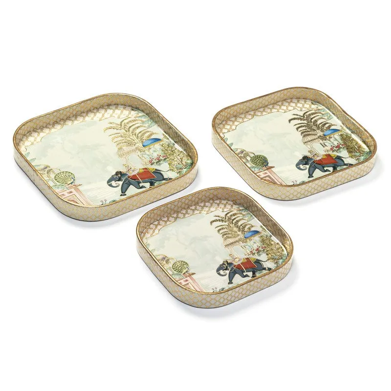 VistaWood Rectangle MDF Serving Tray - Set Of Three media 3