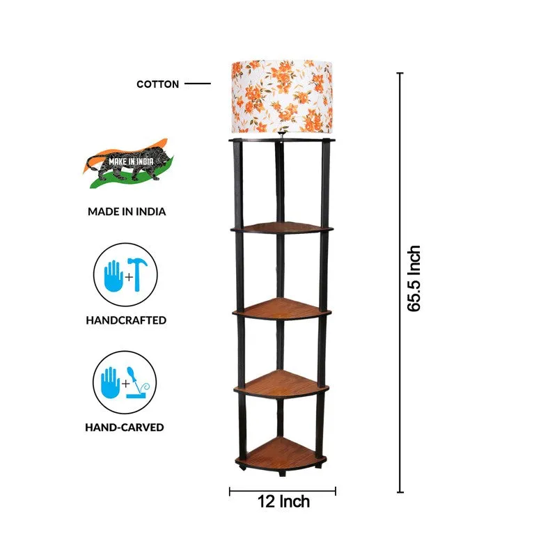 Cylindra Shimmer Floor Lamp I (Floral) media 6