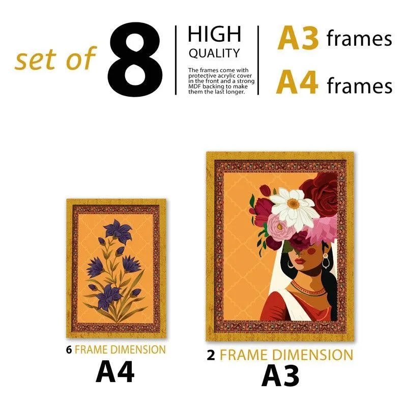 Anara Floral Wall Art - Set Of Eight media 4