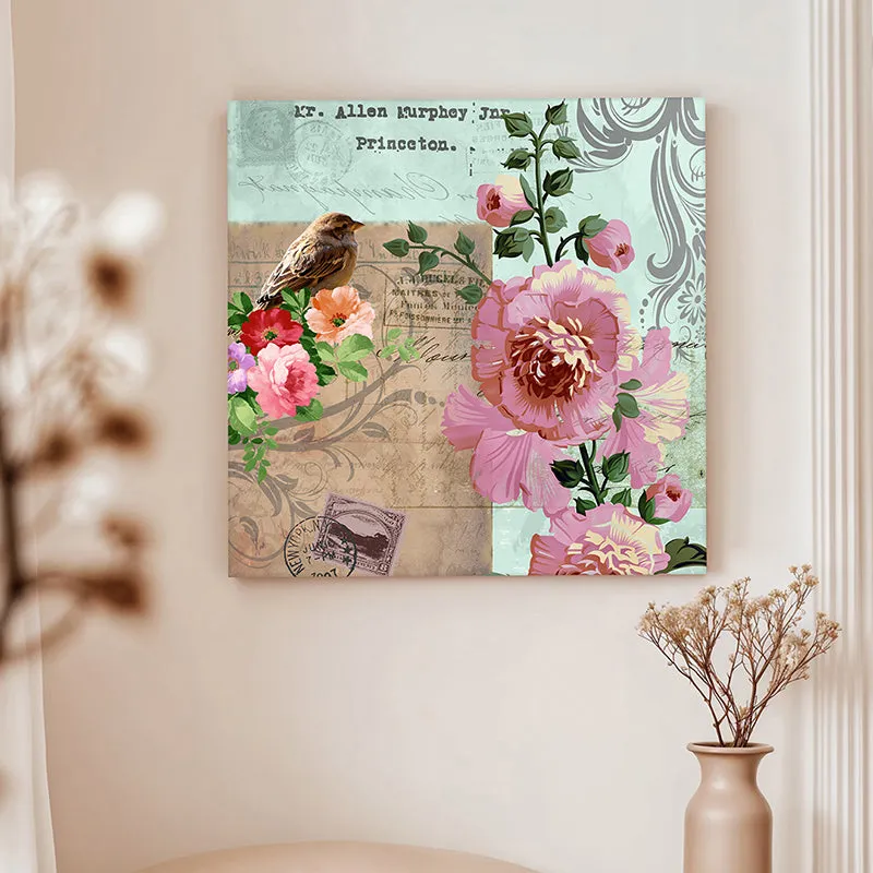 Old English Blooms Canvas Wall Art media 2
