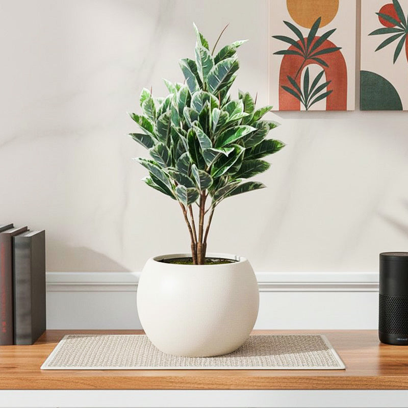 Tranquil Tropics Artificial Plant With Black Plastic Pot