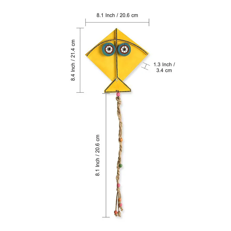 Vibrant Patang Wood & Jute Wall Accent - Set Of Two media 5