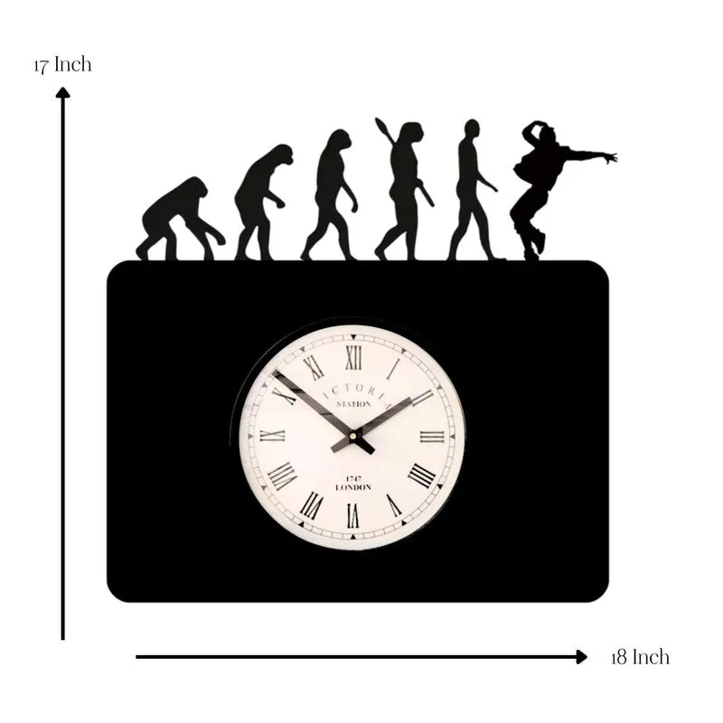 Evolutioner Steel Analog Wall Clock - Black media 7