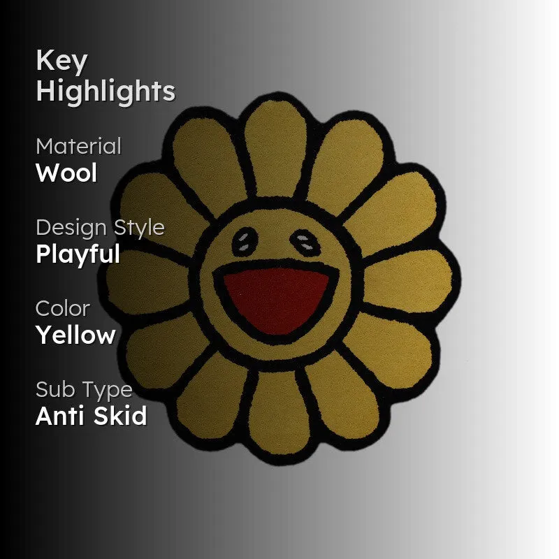 Floriya Wool Carpet - Yellow media 2