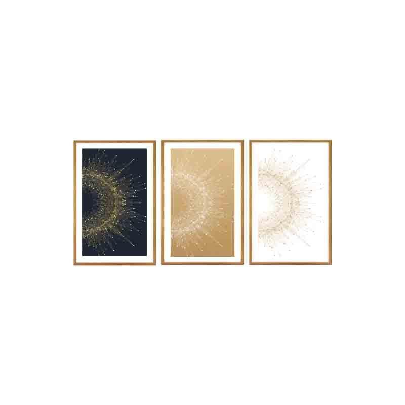 Galaxy Poly Canvas Wall Art - Set Of Three media 4