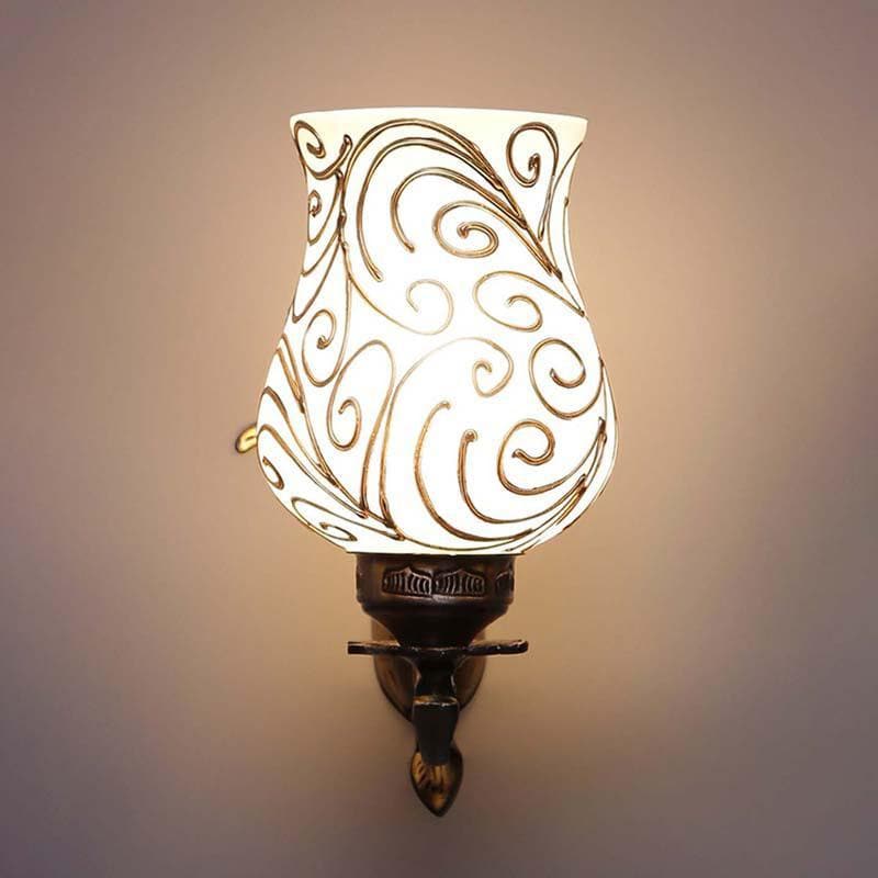 Golden Waves Glass & Metal Wall Lamp media 4
