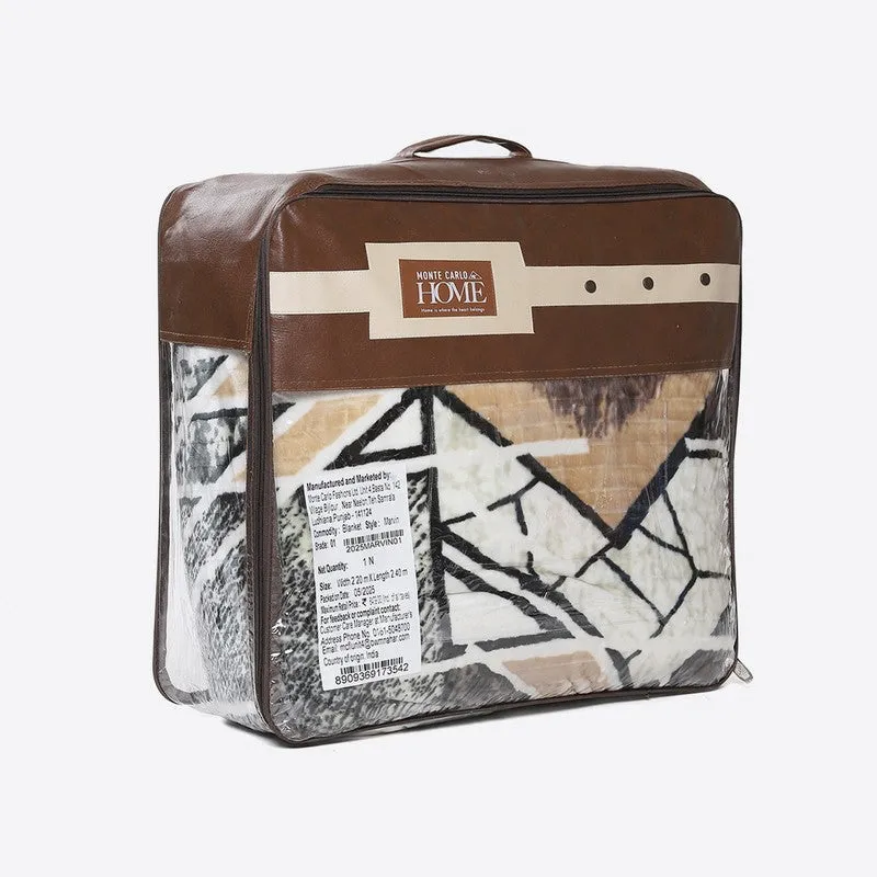 Monte Carlo Mocha Mosaic Blanket - 928 GSM media 7