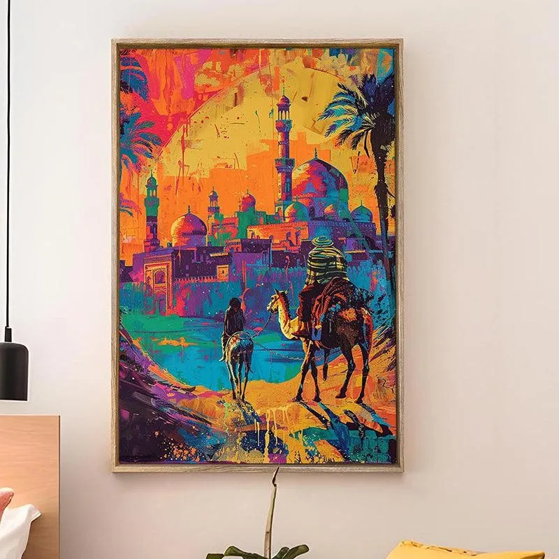 Mirage of Majesty Canvas Traditional Wall Art With Frame media 2