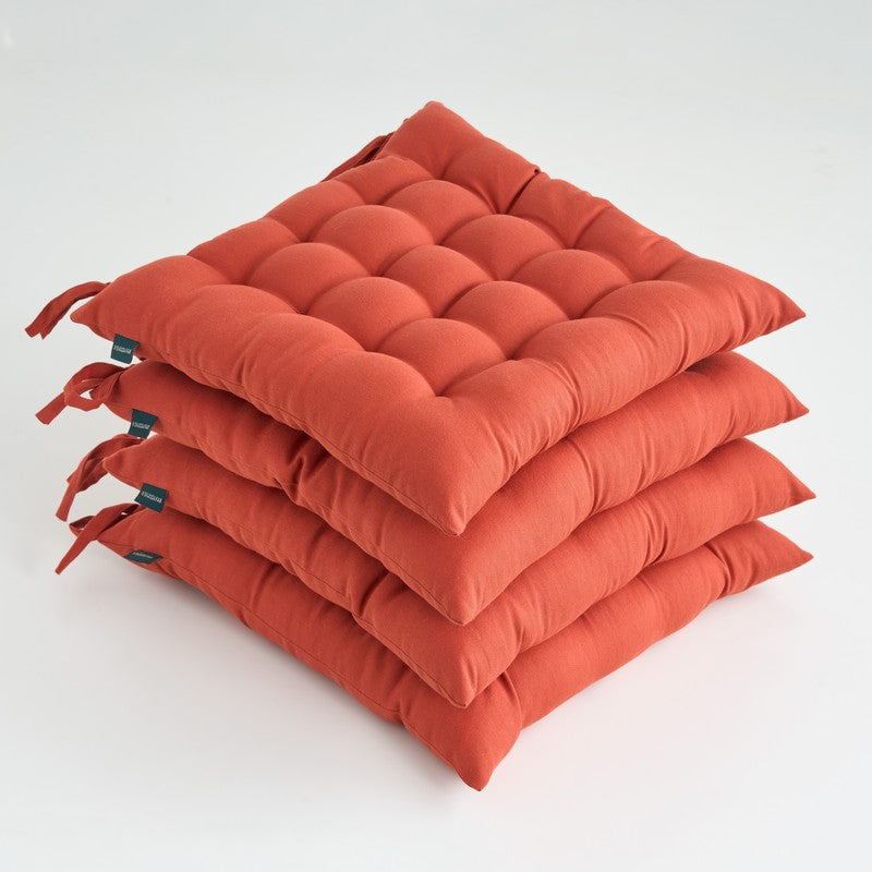 Savra Chair Pad (Orange) - Set Of Four media 3