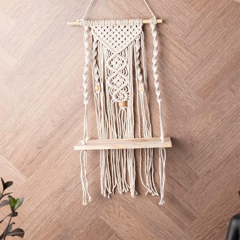 Mileva Macrame Wall Shelf