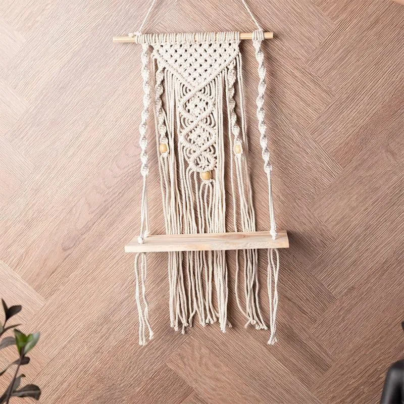 Mileva Macrame Wall Shelf media 1