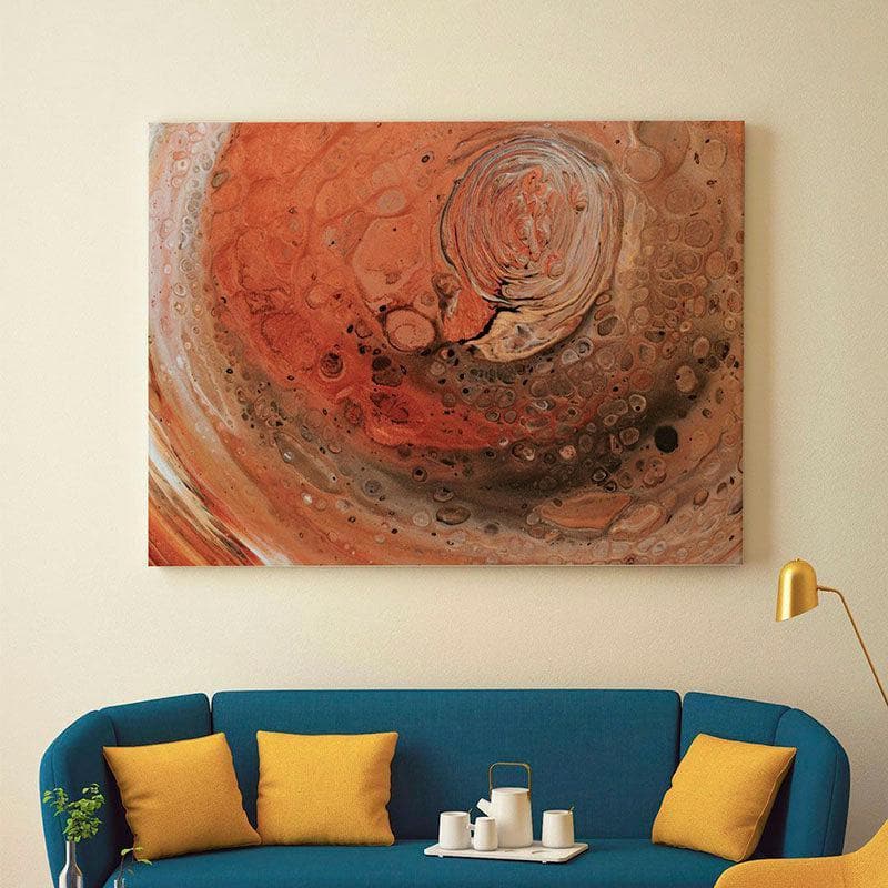 Sun Kissed Abstract Canvas Wall Painting - Gallery Wrap