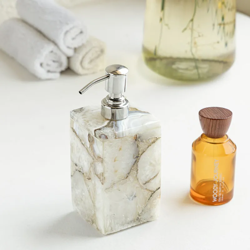 Virelli Handmade Agate Soap Dispenser media 1